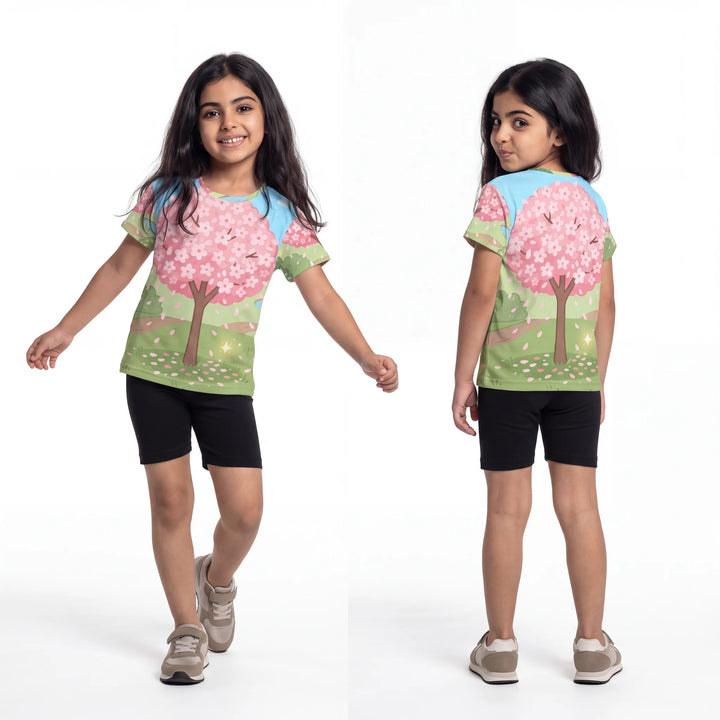 Kinder-Sporttrikot - Blühende Frühlingswiese