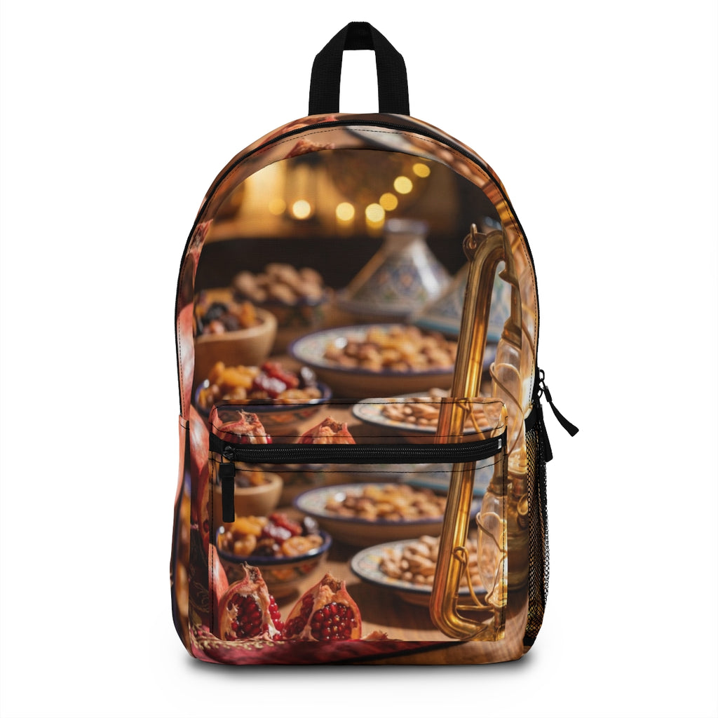 Backpack - Golden Pomegranate Oasis | Echovira Gallery