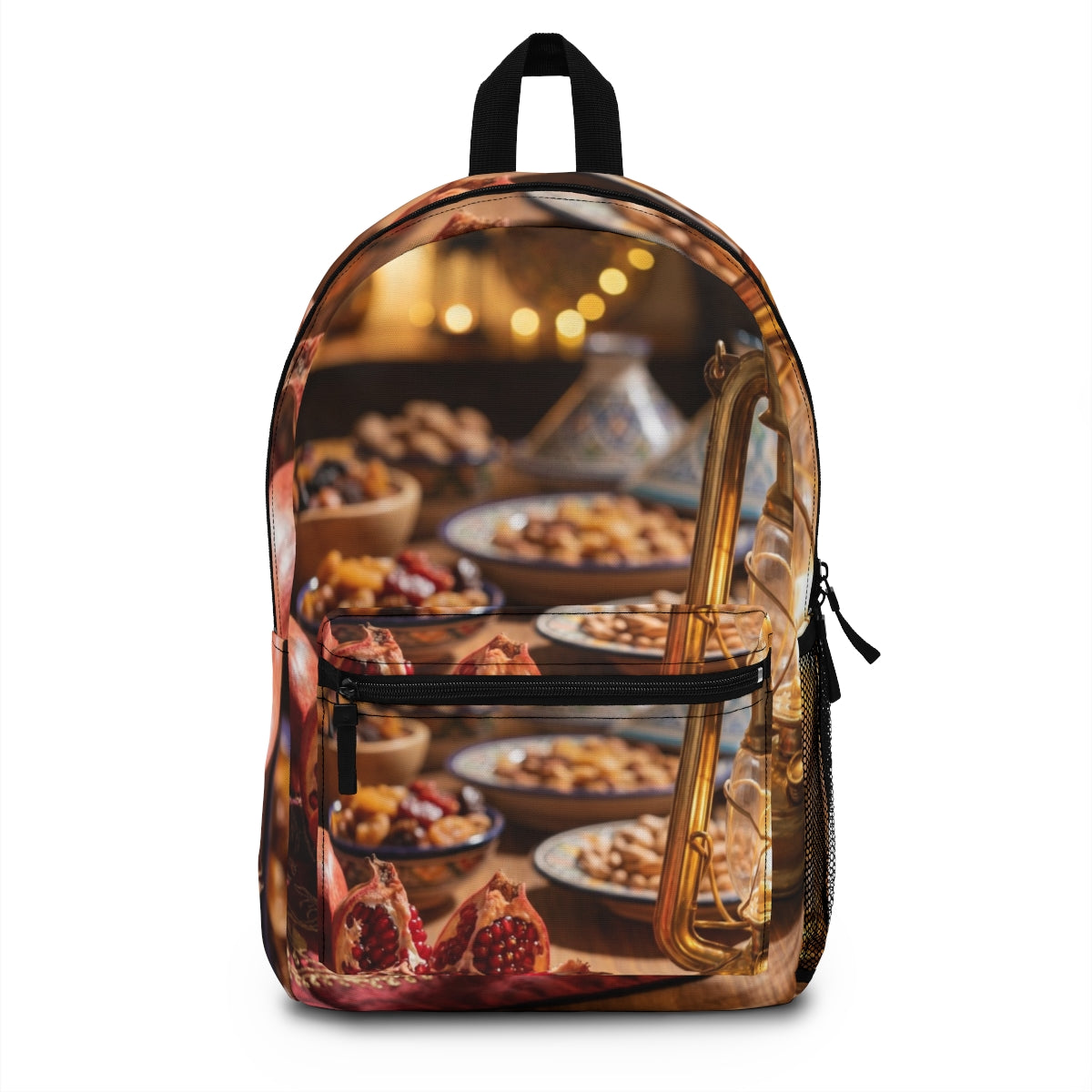 Backpack - Golden Pomegranate Oasis | Echovira Gallery