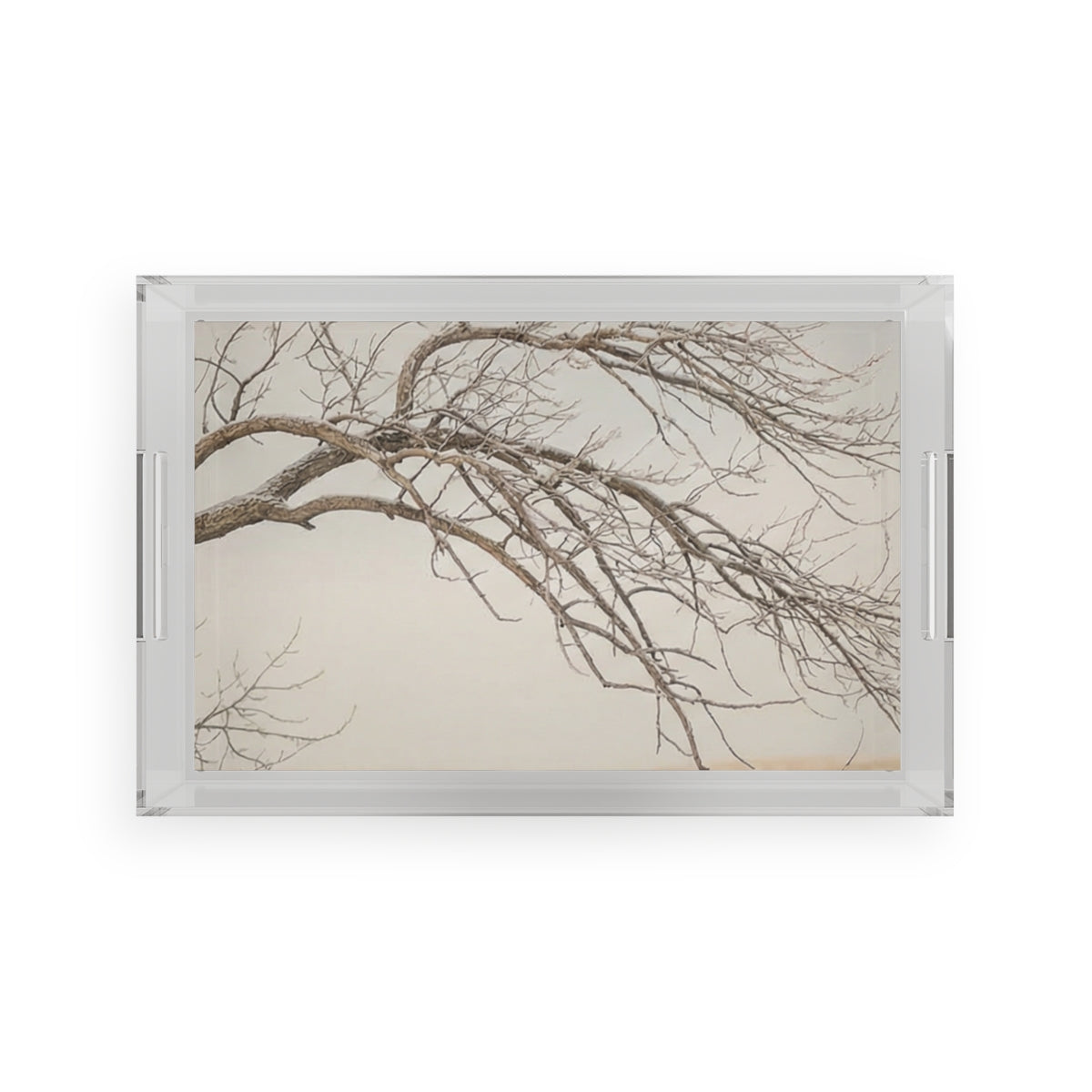 Acrylic Serving Tray - Silent Field | Echovira Gallery