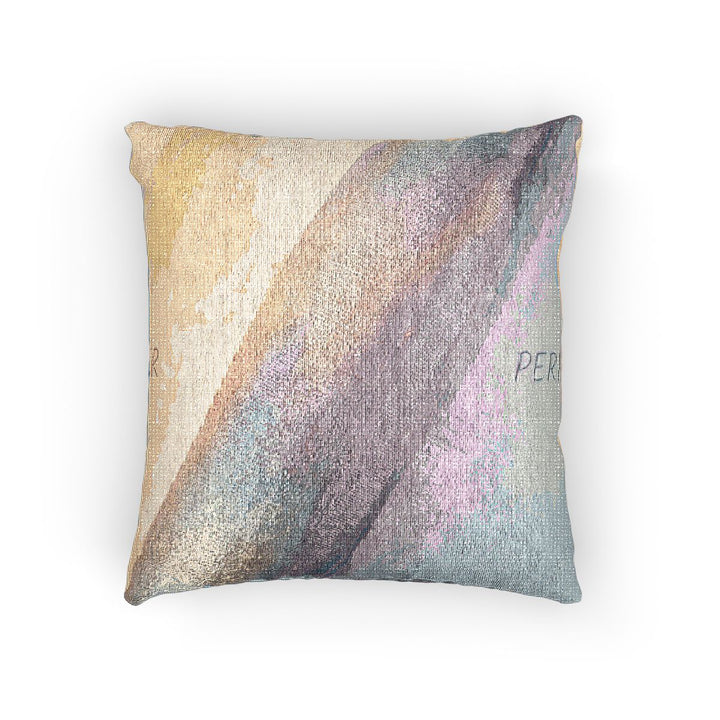 Woven Pillow - Amber Periwinkle Elegance