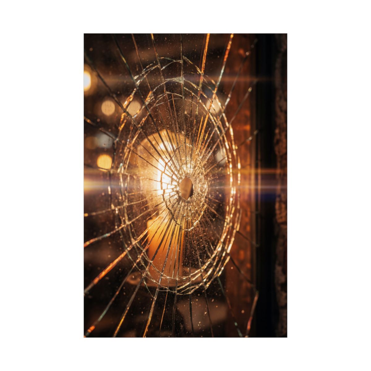 Unframed Poster - Shattered Amber Edge