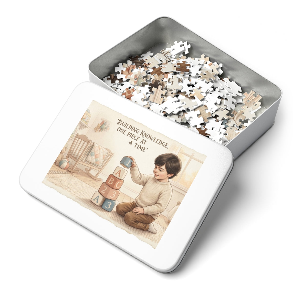 Jigsaw Puzzle with Tin - Building Knowledge (30, 110, 252......
