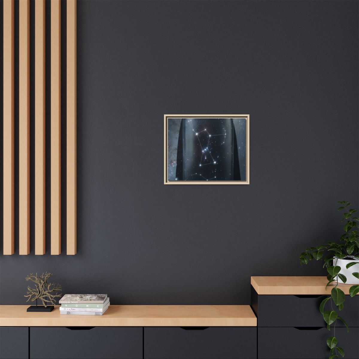 Framed Matte Canvas - Cosmic Sentinel — Natural / 1.25"... |...