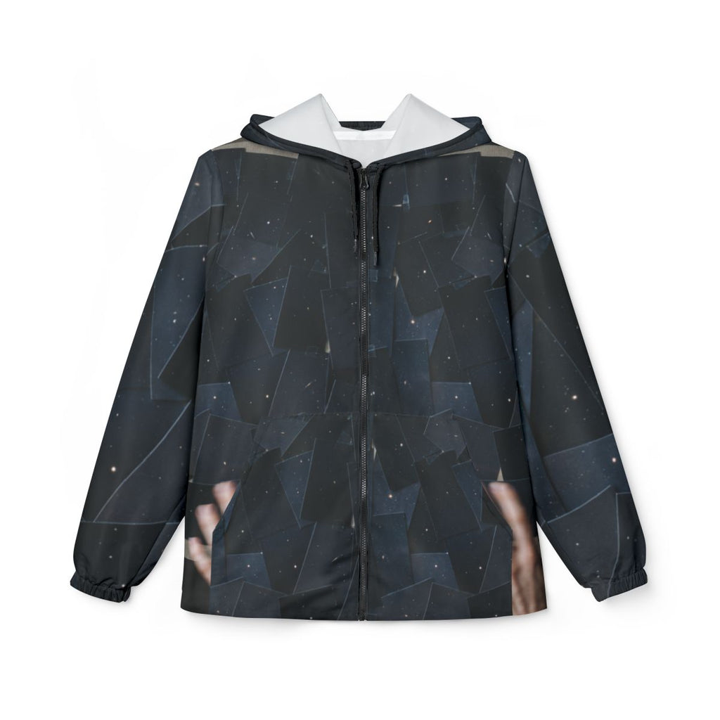 Unisex Windbreaker Jacket - Obsidian Sky Shell | Echovira...