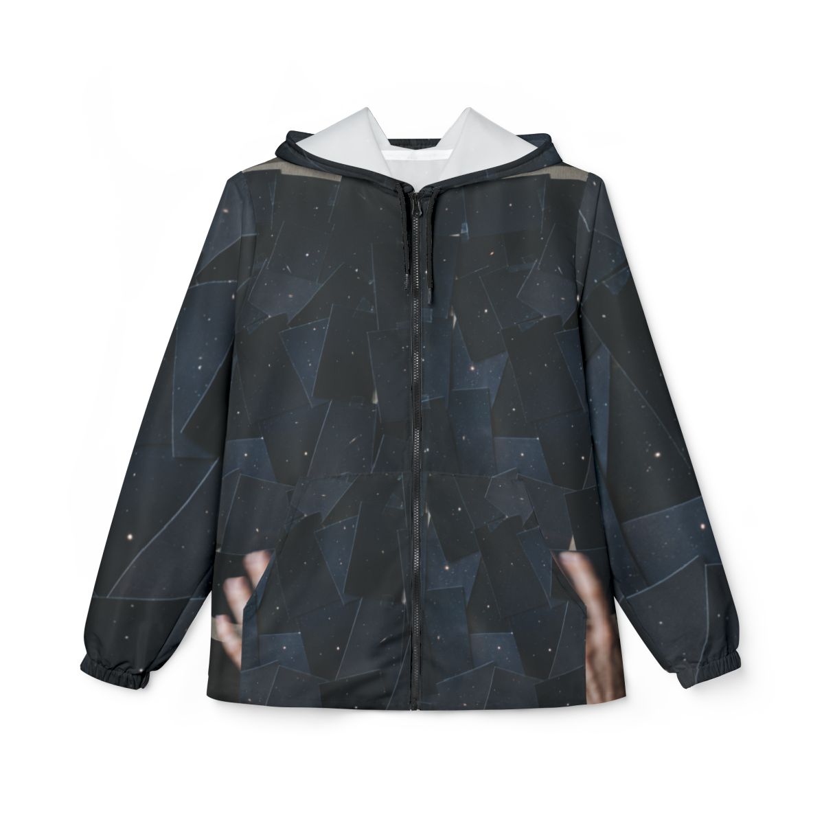 Men's Windbreaker Jacket - Obsidian Sky Shell | Echovira...