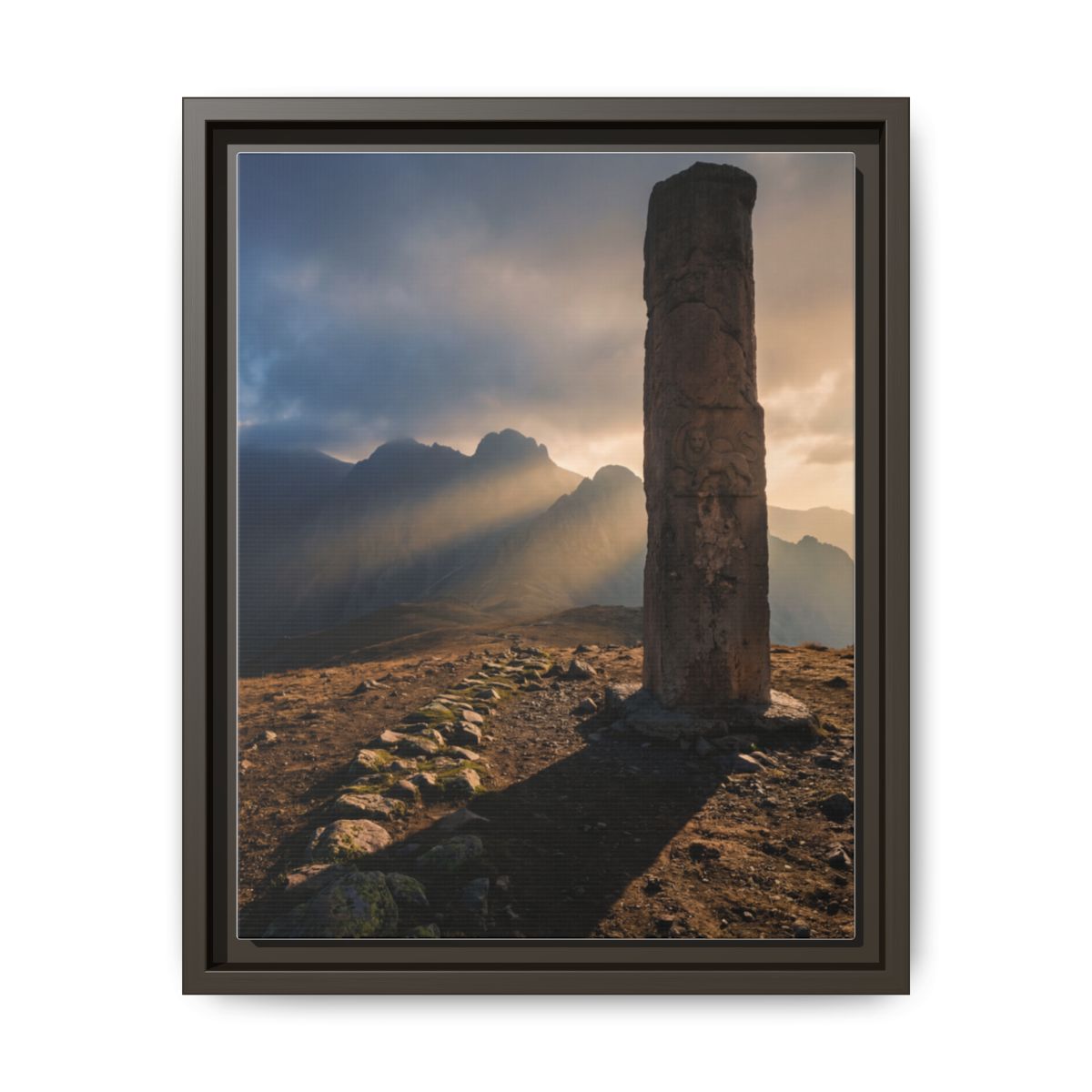 Framed Matte Canvas - Sun Peak