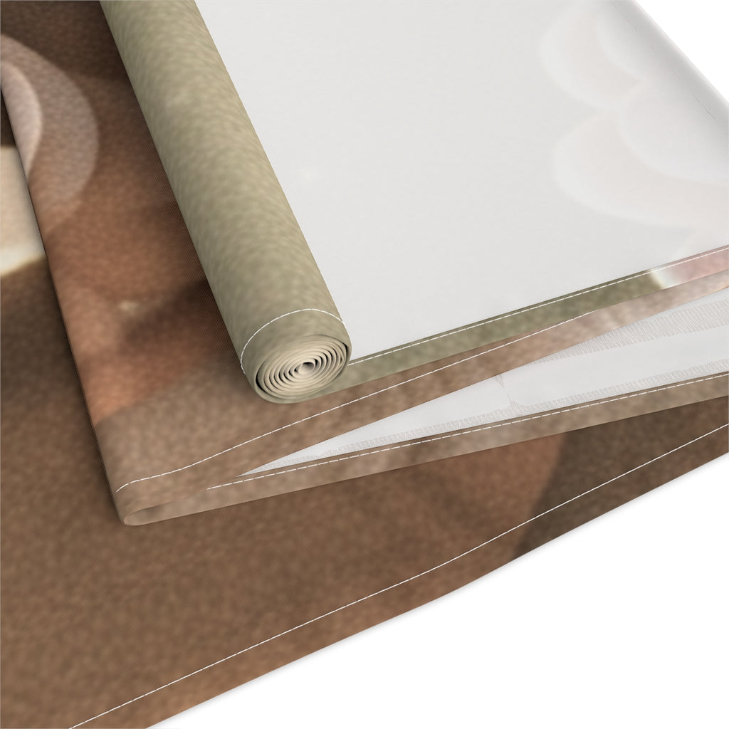Table Runner - Golden Rays of Unity Wall Art | Echovira...