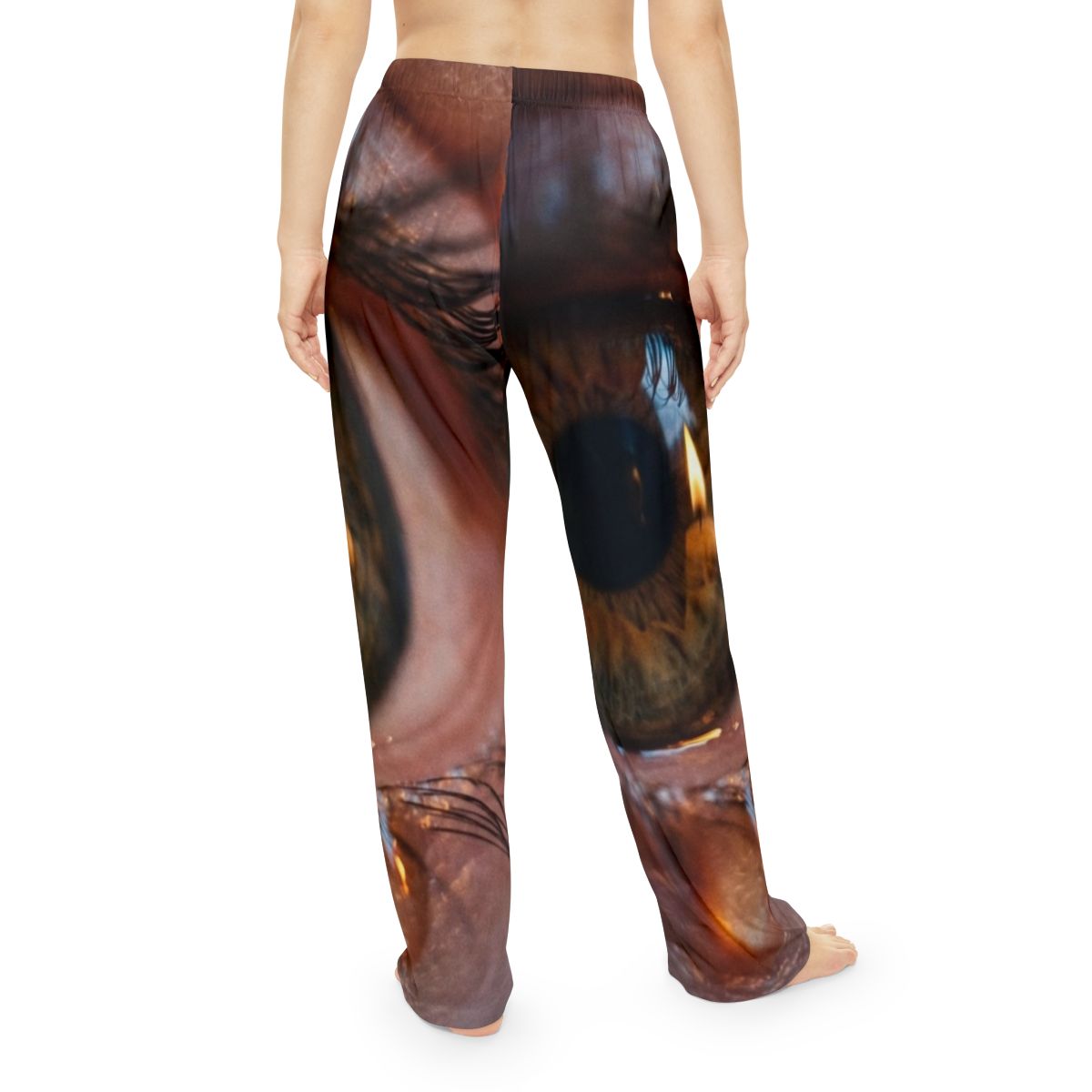 Women's Pajama Pants - Amber Iris Reflection Fine Art Print...