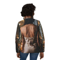 Women's Puffer Jacket - Rainscape Glow | Echovira Gallery