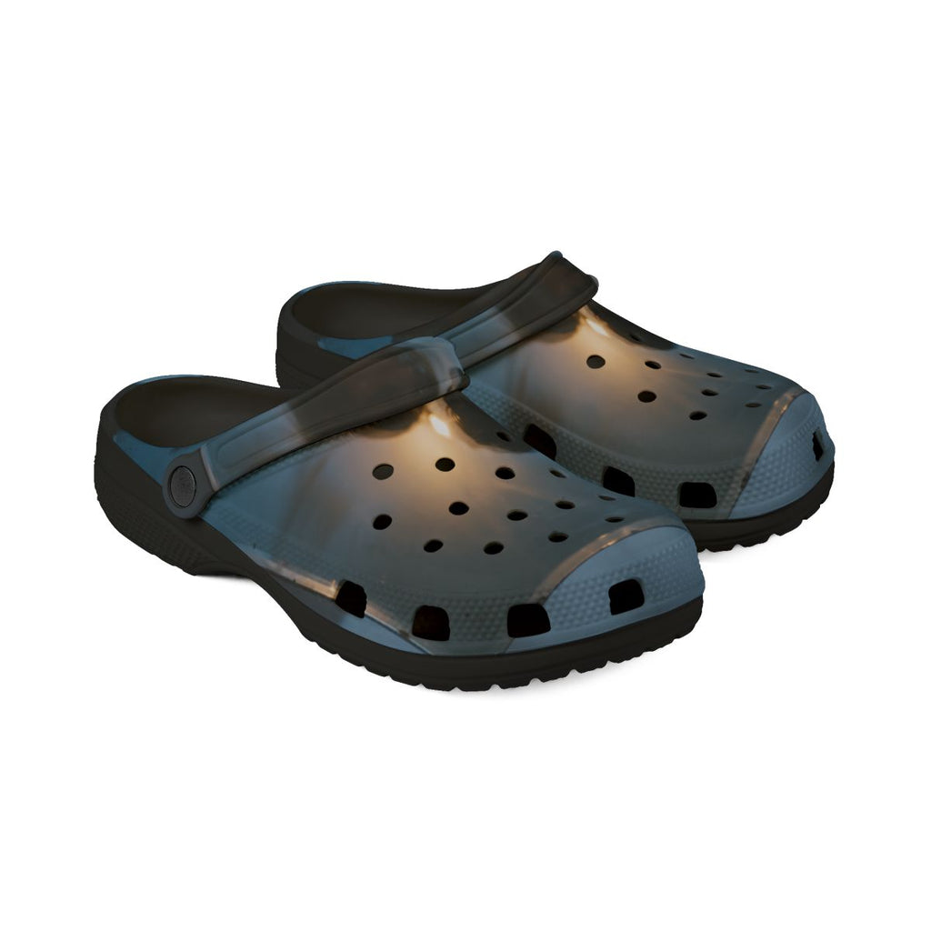 Midnight Shadow Rubber Shoes - Cinematic Walking Sneakers |...