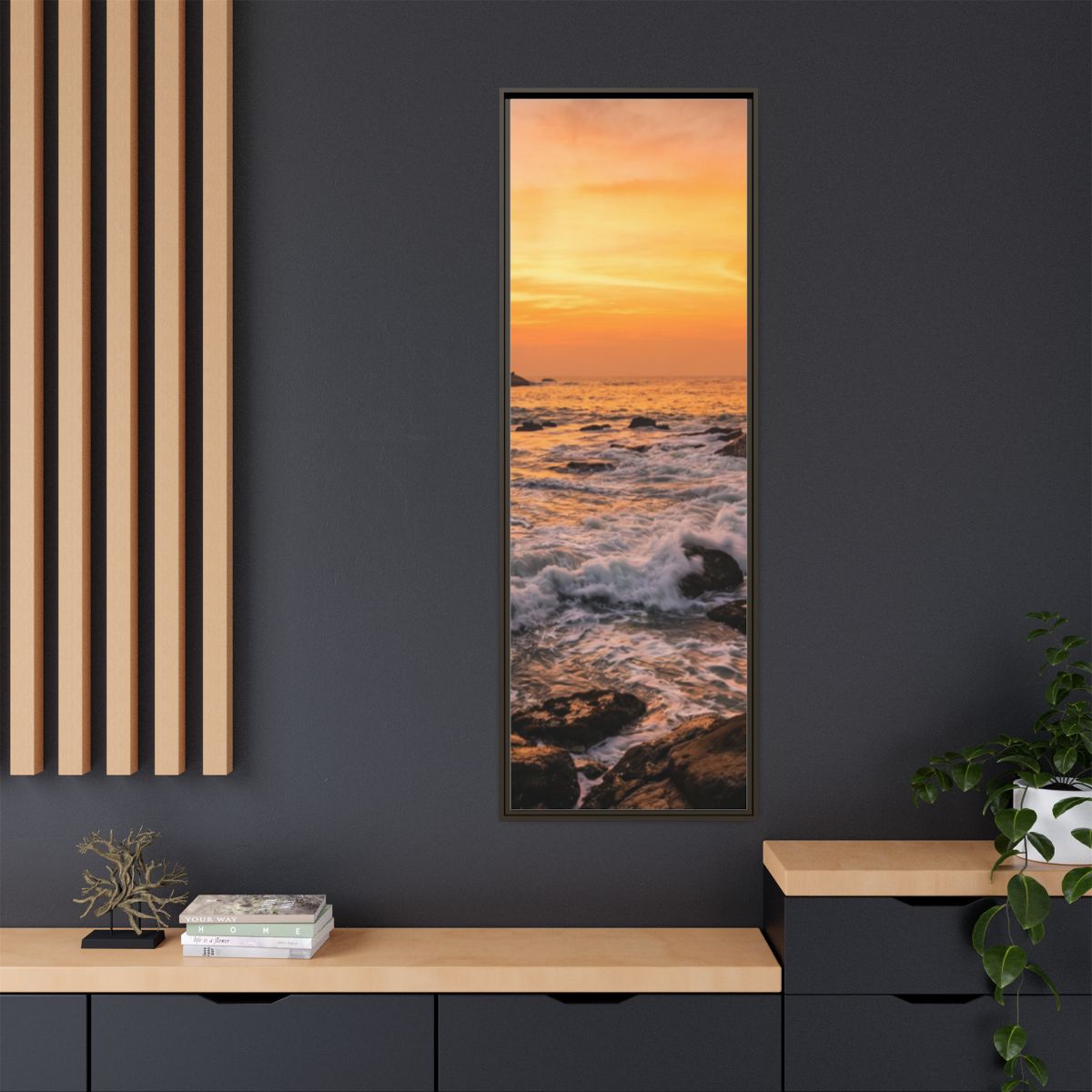 Framed Matte Canvas - Majestic Golden Coast
