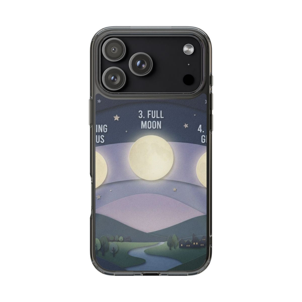 Clear Impact-Resistant Case - Moon | Echovira Gallery