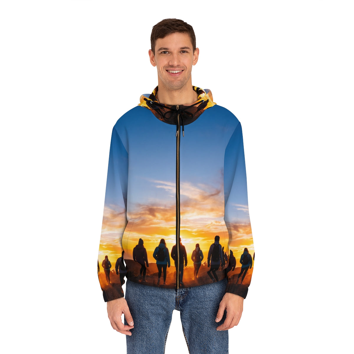 Men's Full-Zip Hoodie - Sunrise Journey