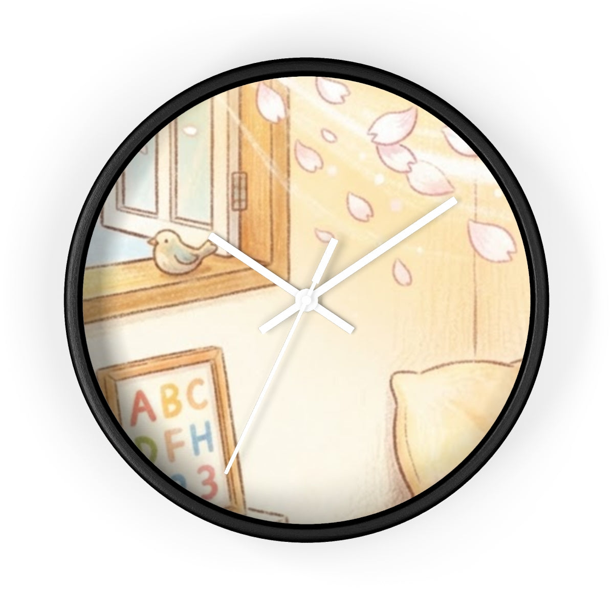 Wall Clock - Morning Breeze Nursery Art - Blossom Window......