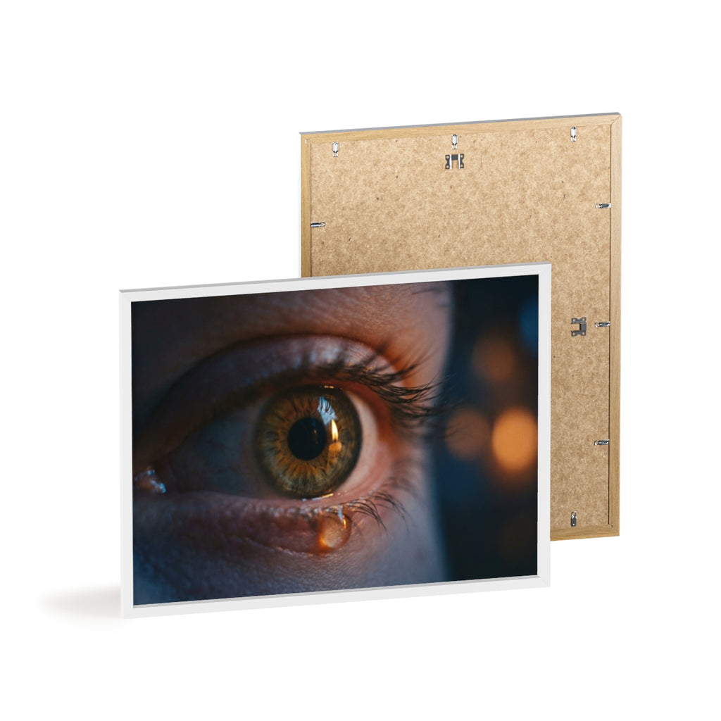 Poster mit Holzrahmen – Eye Art