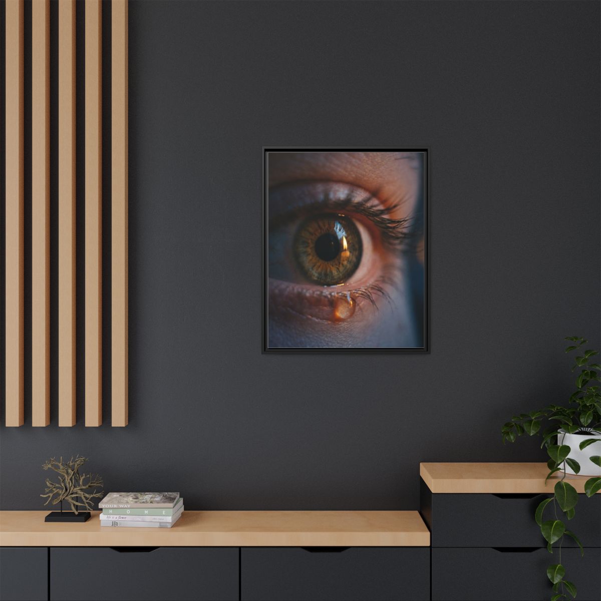 Framed Matte Canvas - Mystic Eye — Black / 1.25"