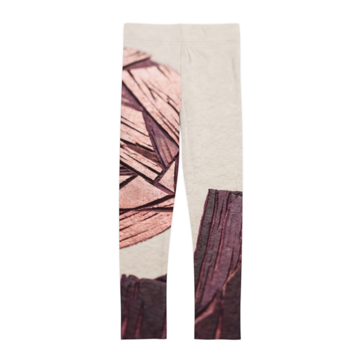 Kids Leggings with Geometric Moon Skyline