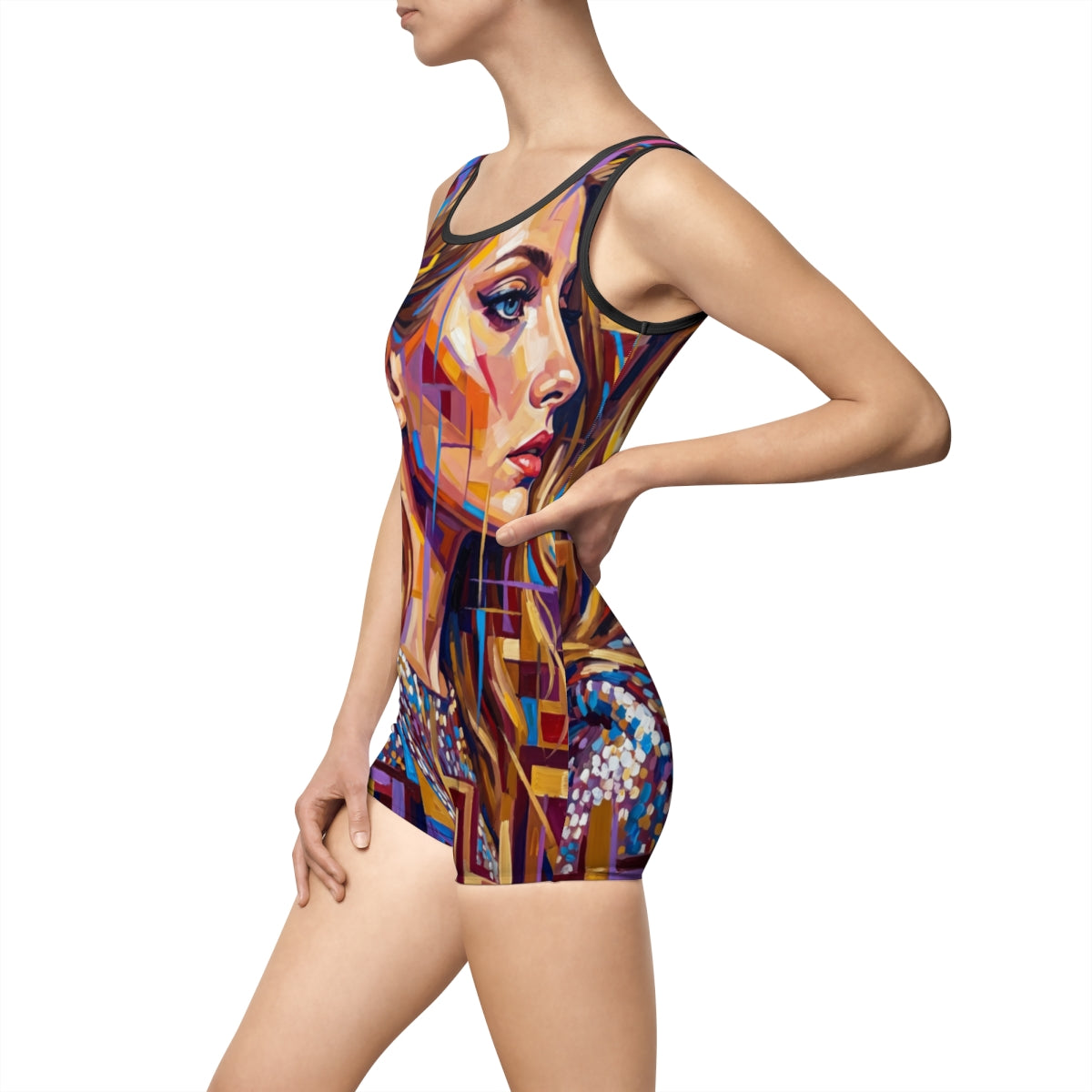 Women's Vintage Swimsuit - Shattered Elegance | Echovira...
