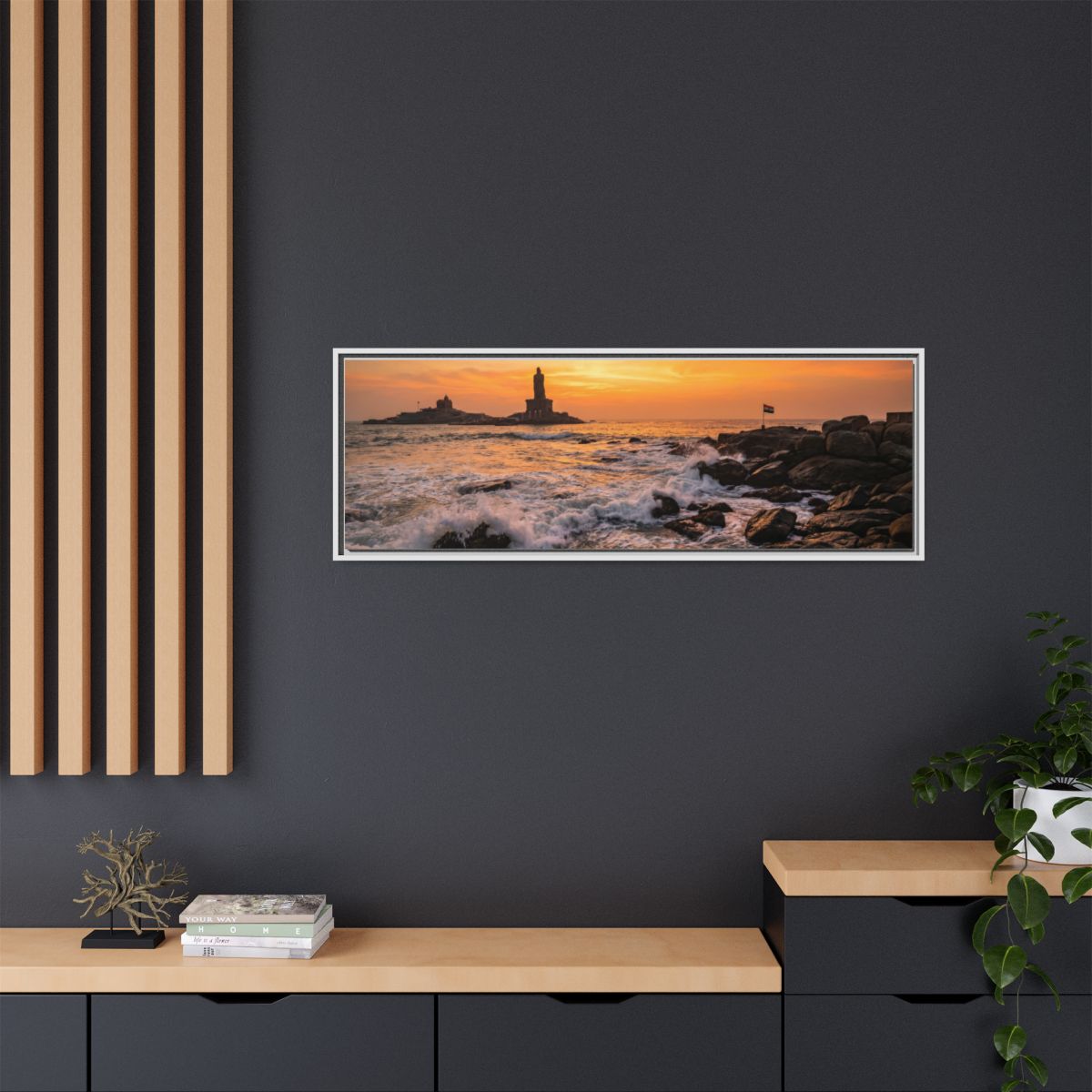 Framed Matte Canvas - Majestic Golden Coast