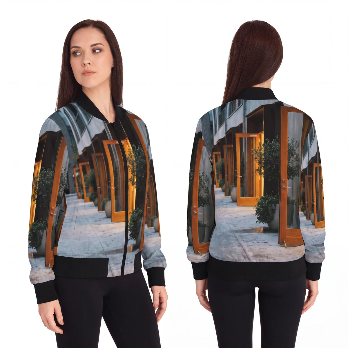 Women's Bomber Jacket - Twilight Promenade | Echovira...