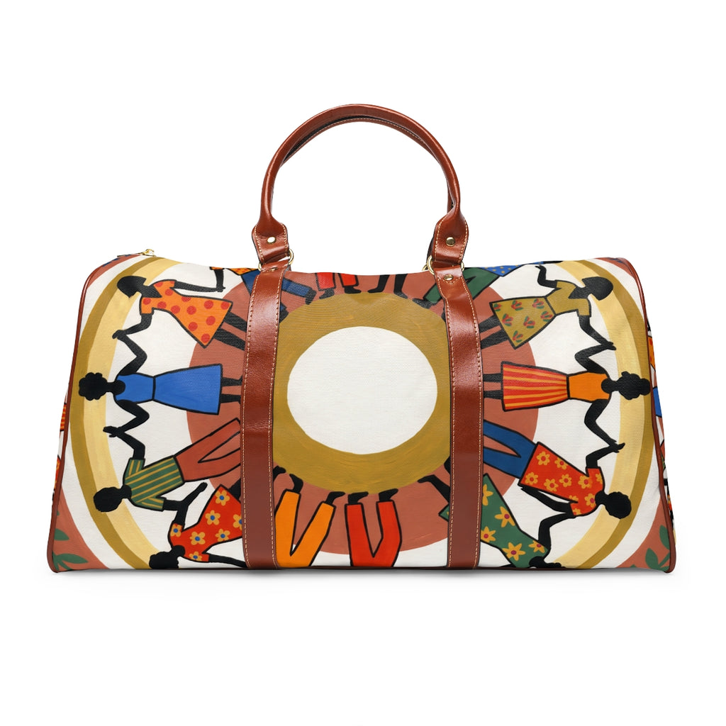 Waterproof Travel Bag - Unity Mandala Folk Art | Echovira...