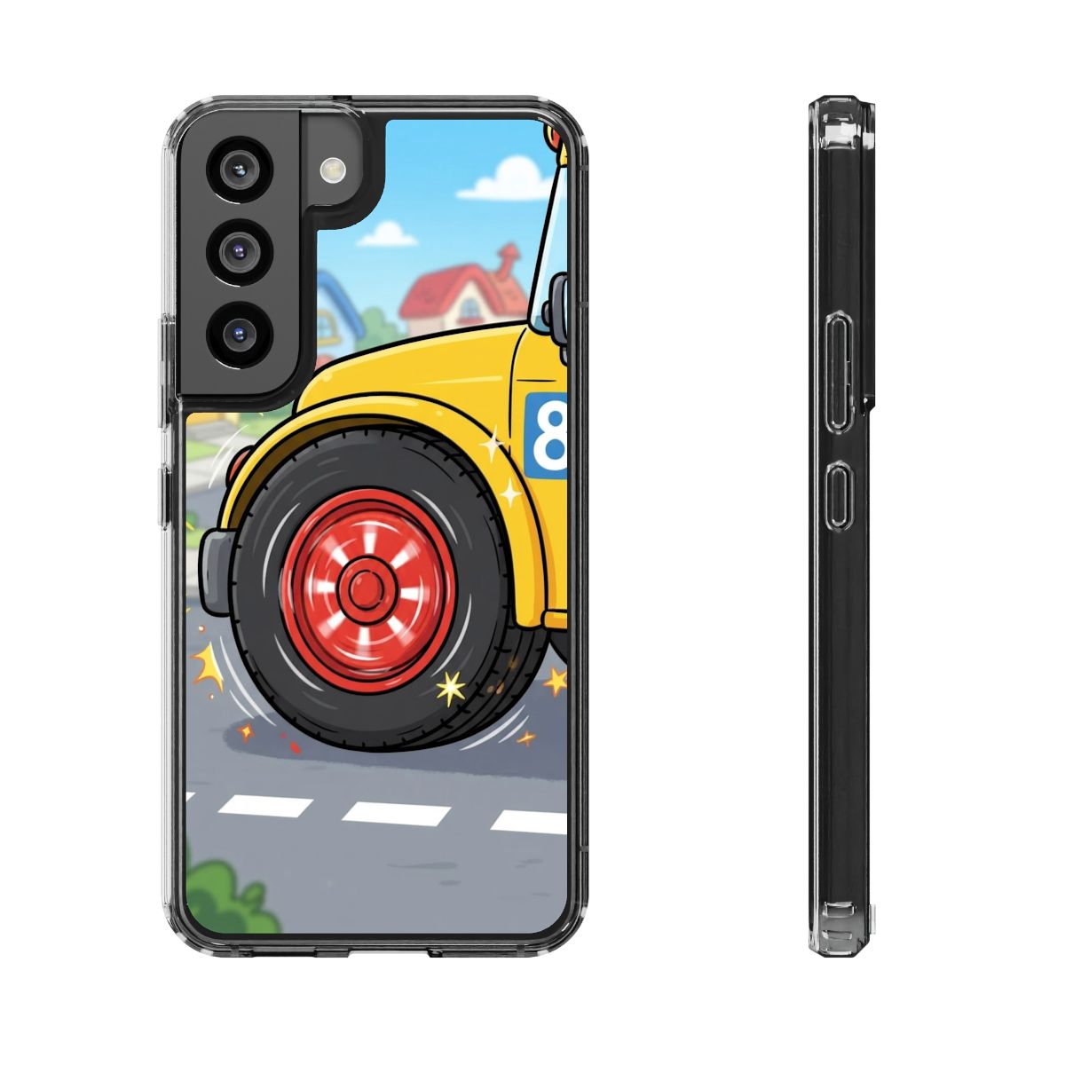 Clear Impact-Resistant Cases - Cartoon Bus | Echovira...
