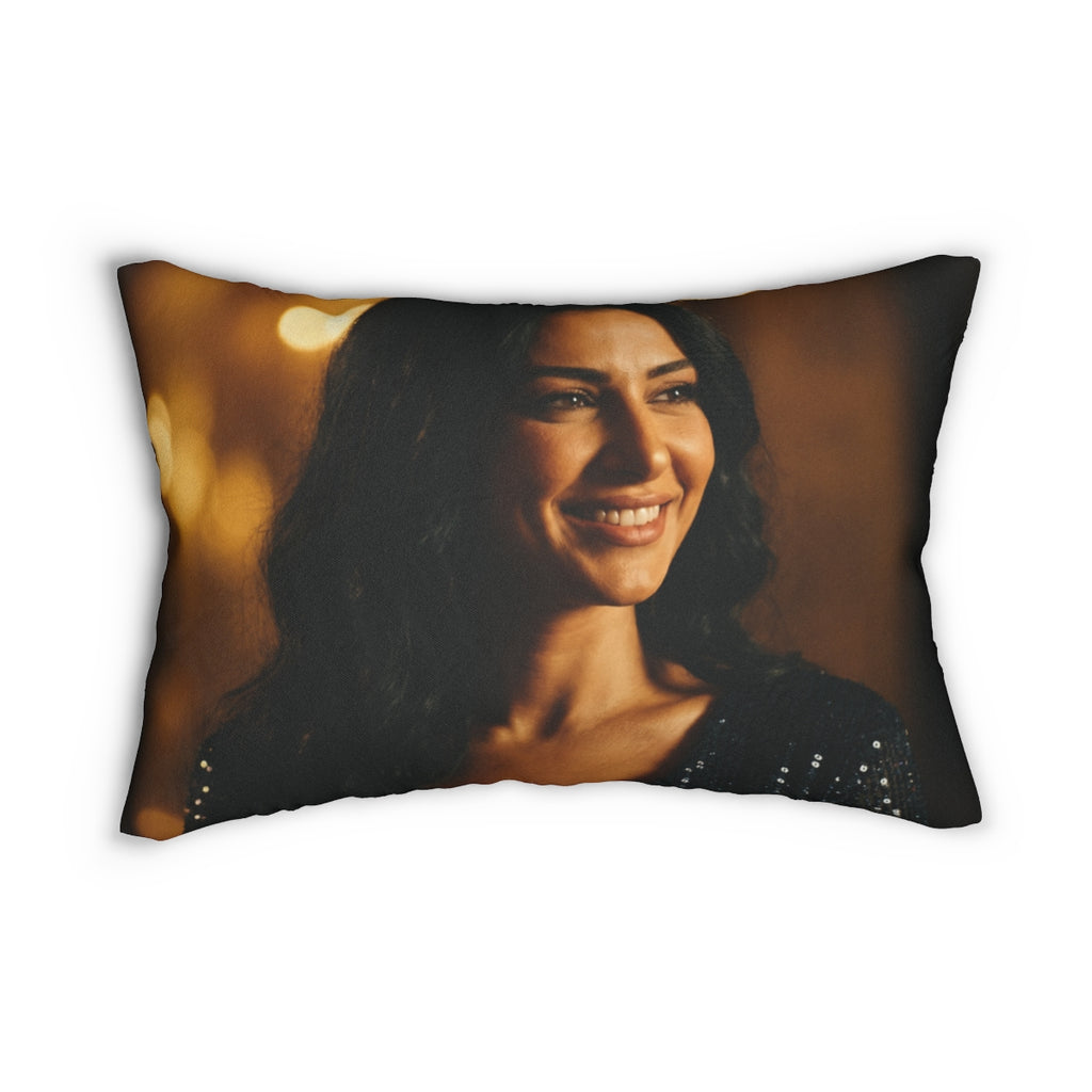 Spun Polyester Lumbar Pillow - Golden Hour Glamour... |...