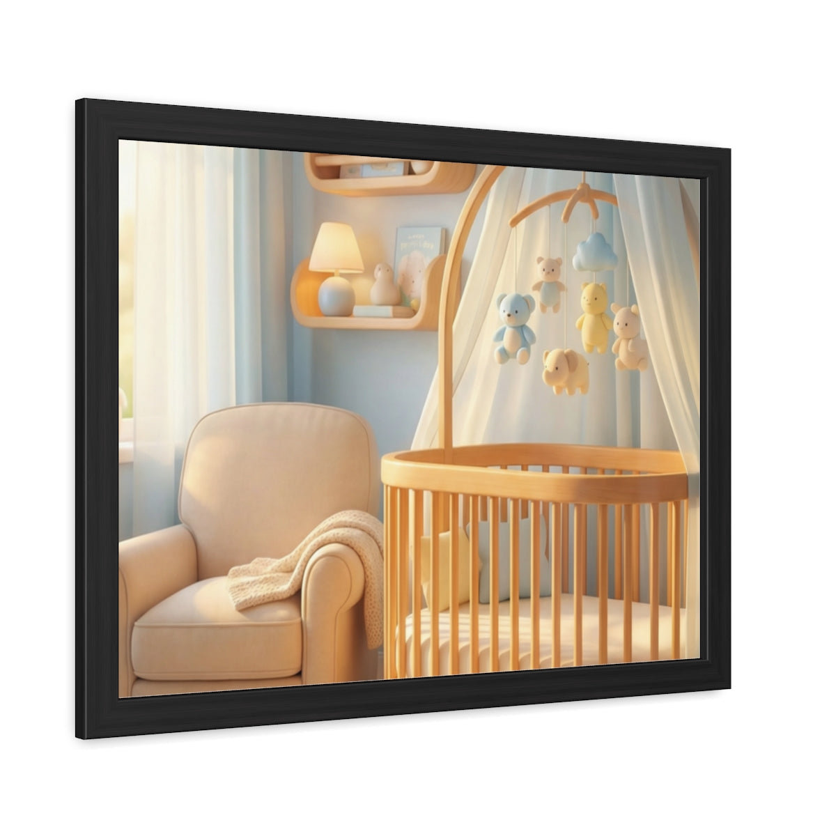 Serene Nursery Framed Posters - Room Decor — Landscape