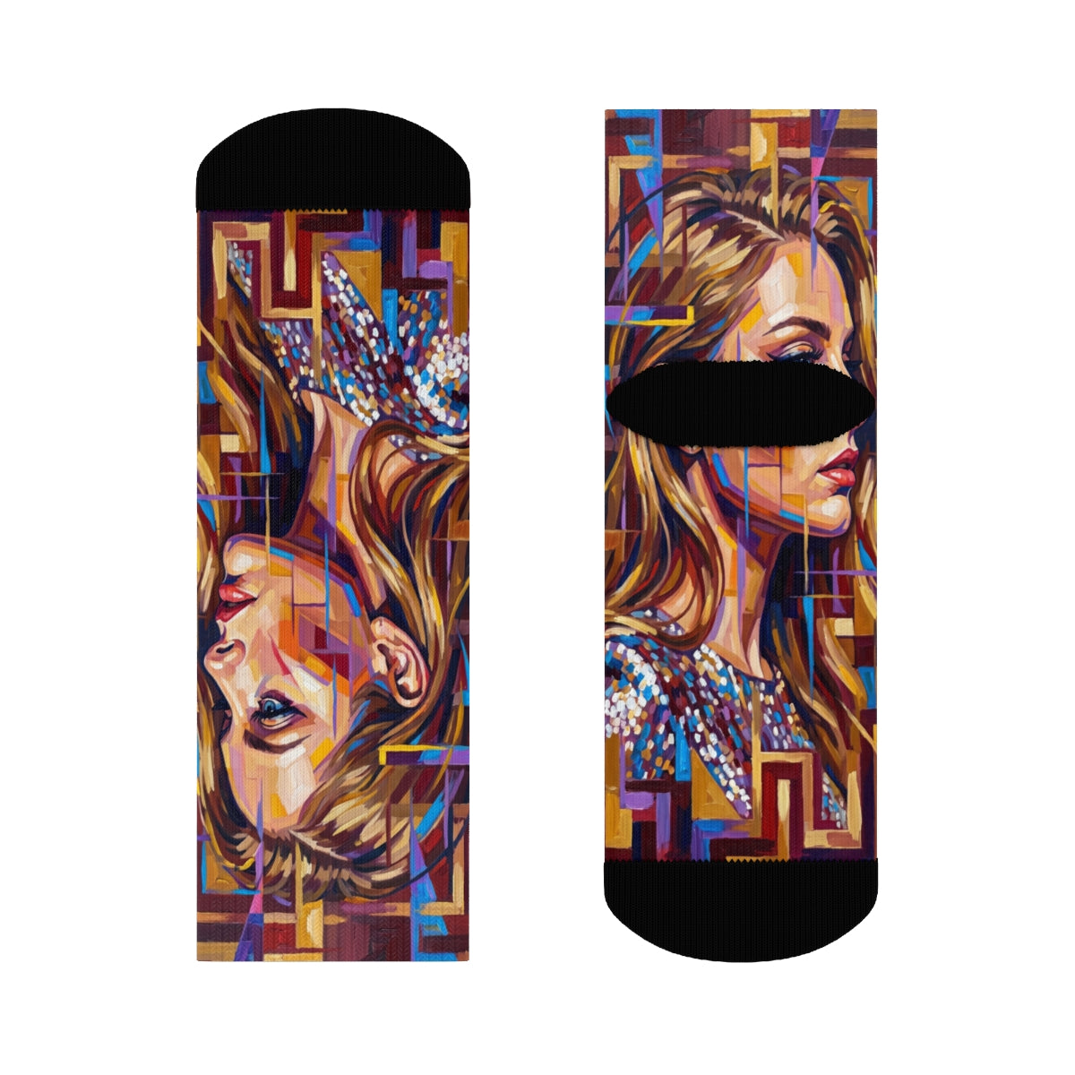 Crew Socks - Shattered Elegance | Echovira Gallery