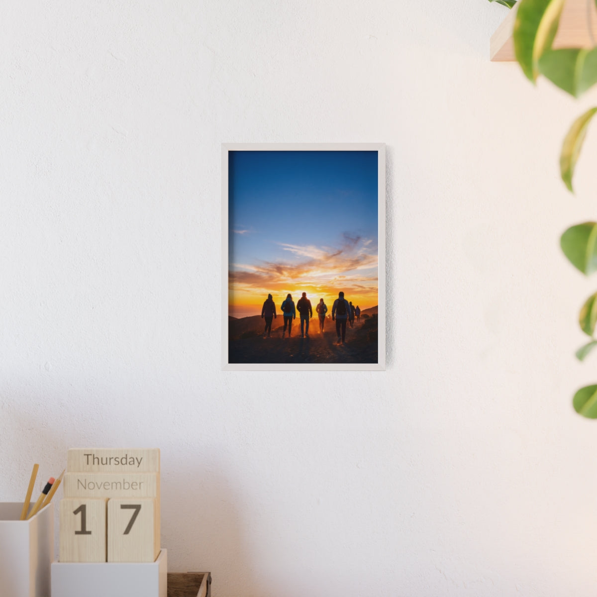 Posters with Wooden Frame - Sunrise Journey