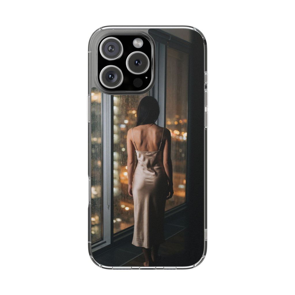 Clear Impact-Resistant Cases - Clear Phone Case - Rainy Mood...