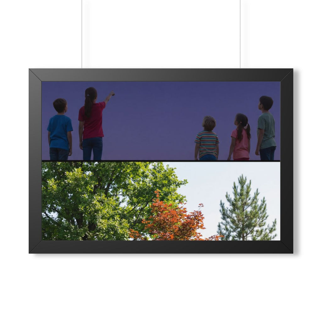 Framed Horizontal Poster - Stardust & Forest Discovery —......