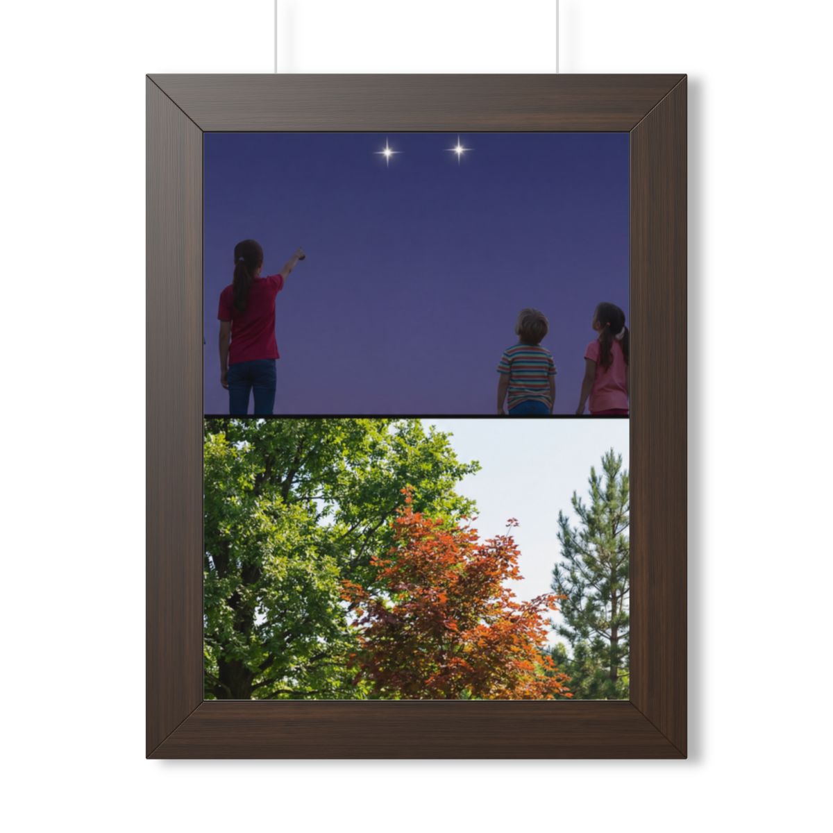 Framed Vertical Poster - Stardust & Forest Discovery —... |...
