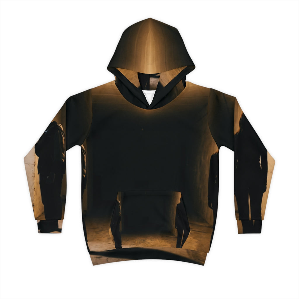 Children's Hoodie with Moody Hallway Art
