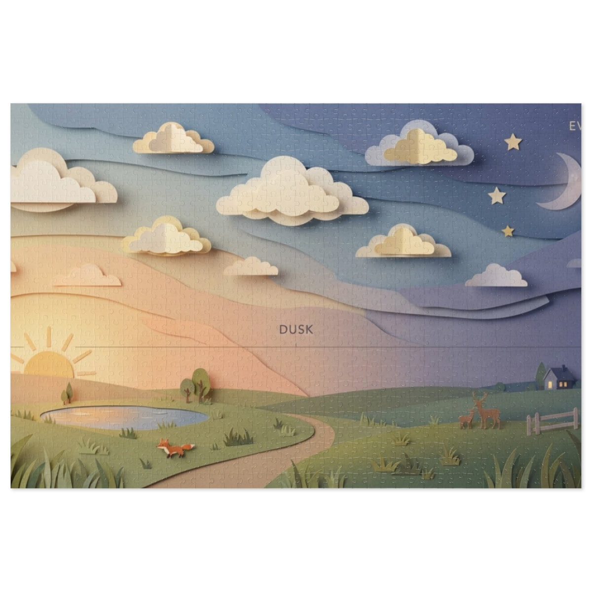 Jigsaw Puzzle with Tin - Twilight Horizon Calm (30, 110... |...