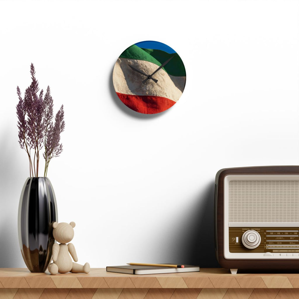 Acrylic Wall Clock - Vintage Persian