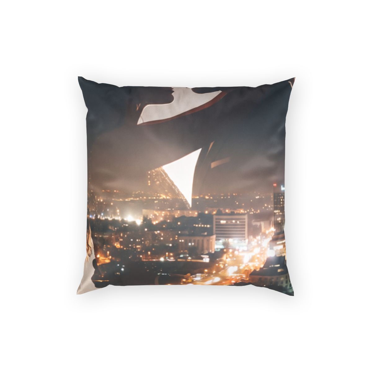 Poly Velvet Pillow - Midnight City Romance | Echovira...