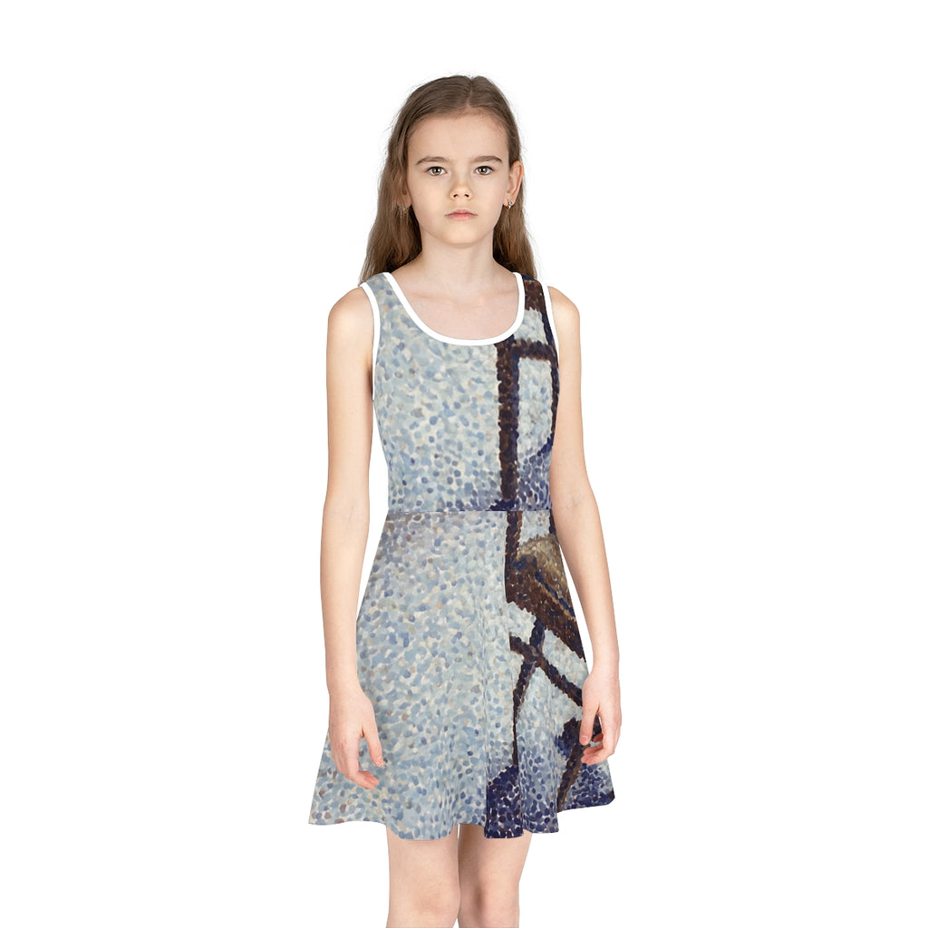 Girls' Sundress with Fine Art Chair Print