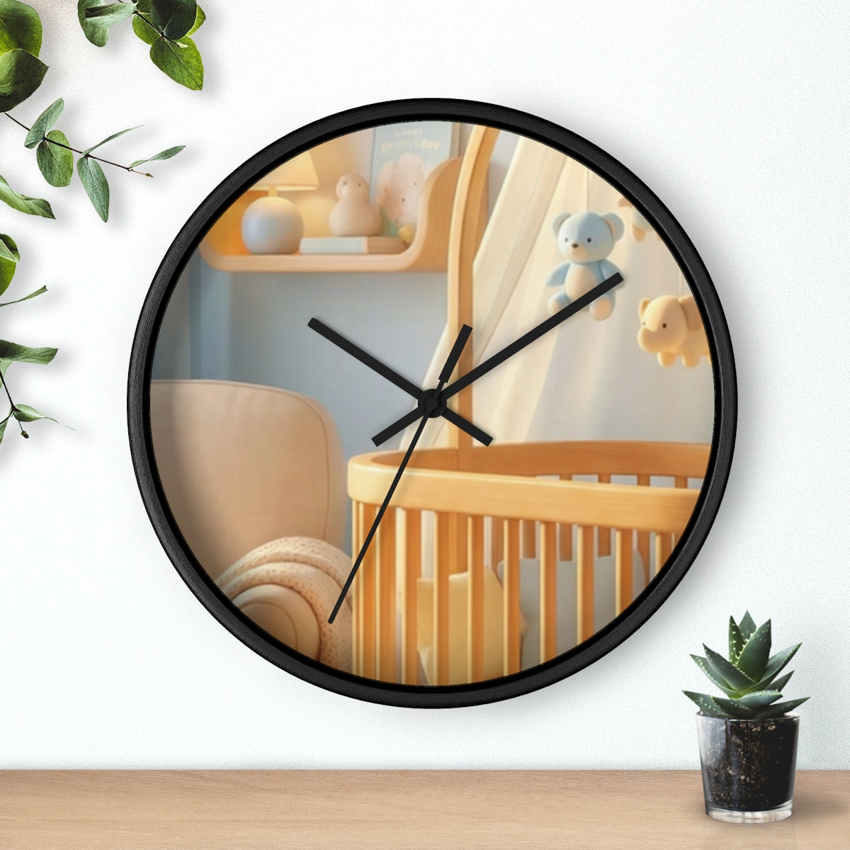 Wall Clock - Dreamy Serene Nursery Art | Echovira Gallery