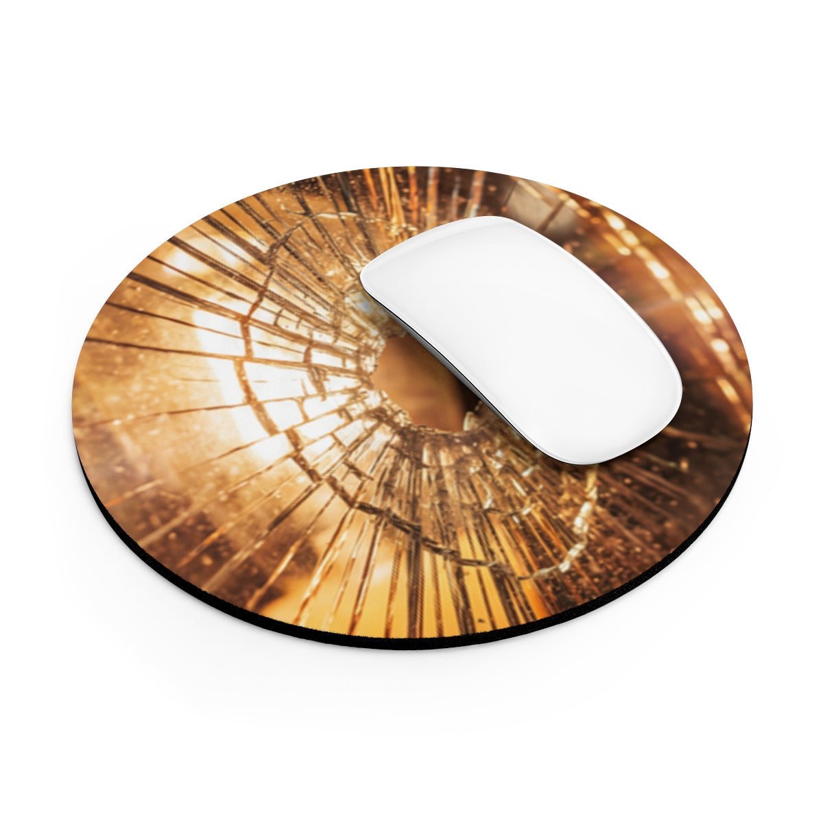 Mouse Pad - Fractured Warmth Glass Art | Echovira Gallery