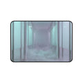 Desk Mat - Liminal Corridor Fog Art Print | Echovira Gallery