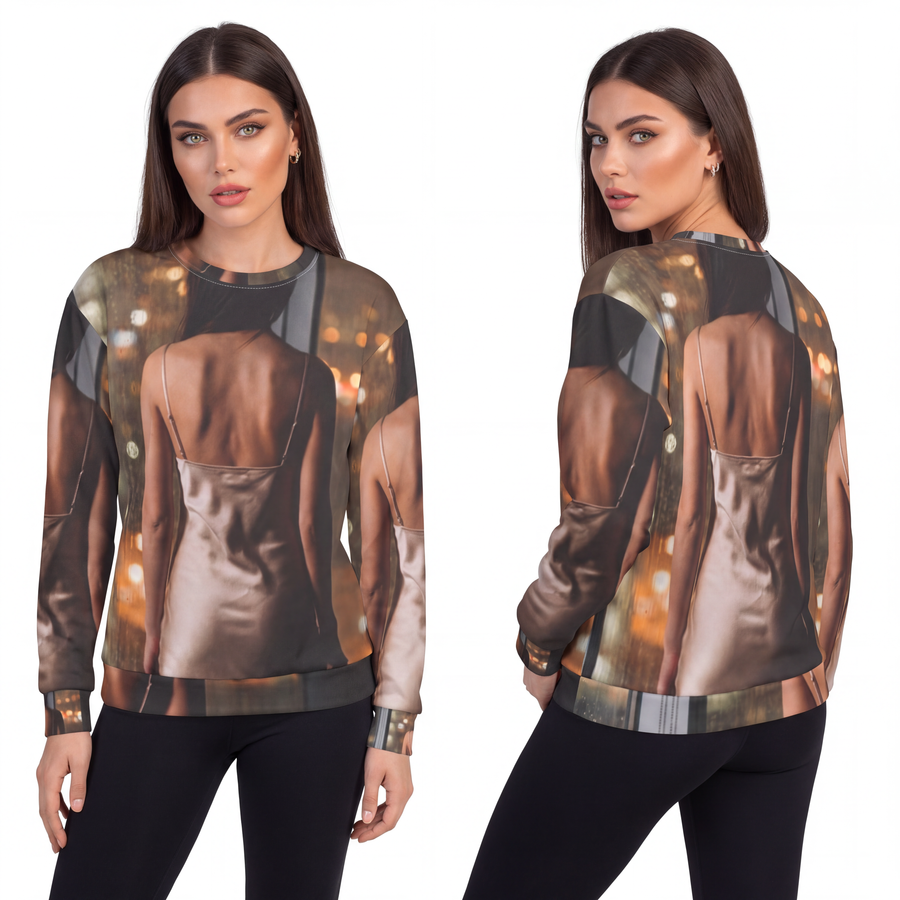Unisex Sweatshirt - Rainy City Lights