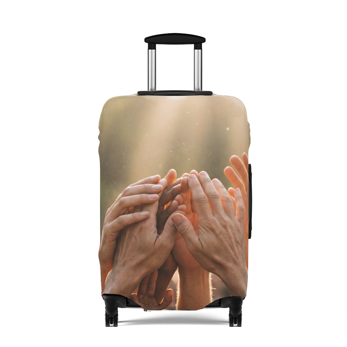 Luggage Cover - Golden Rays of Unity Wall Art | Echovira...