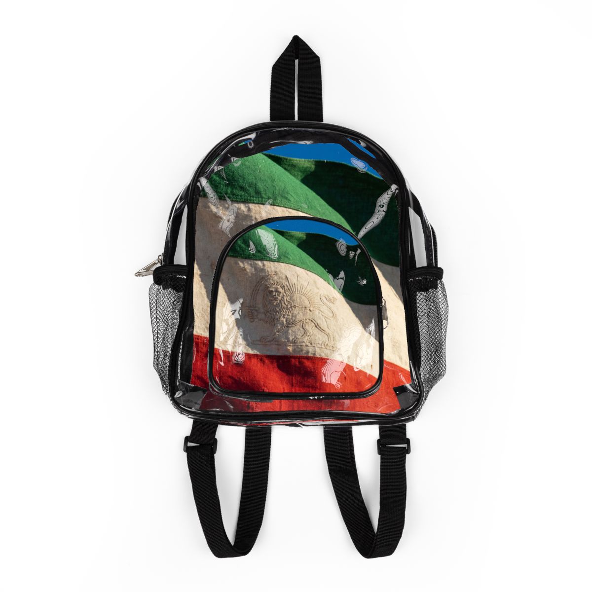 Clear Backpack - Vintage Flag