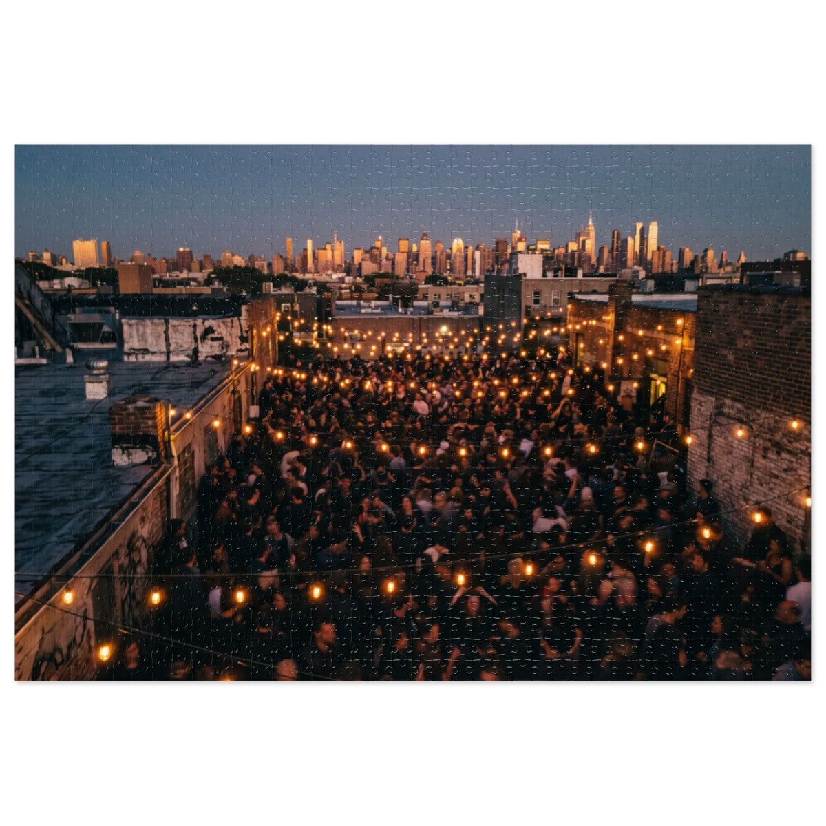 Jigsaw Puzzle with Tin - Skyline Twilight (30, 110, 252... |...
