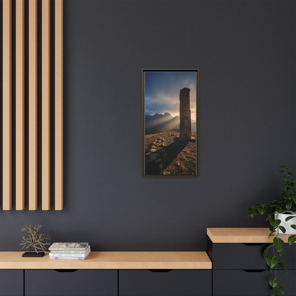Framed Matte Canvas - Sun Peak