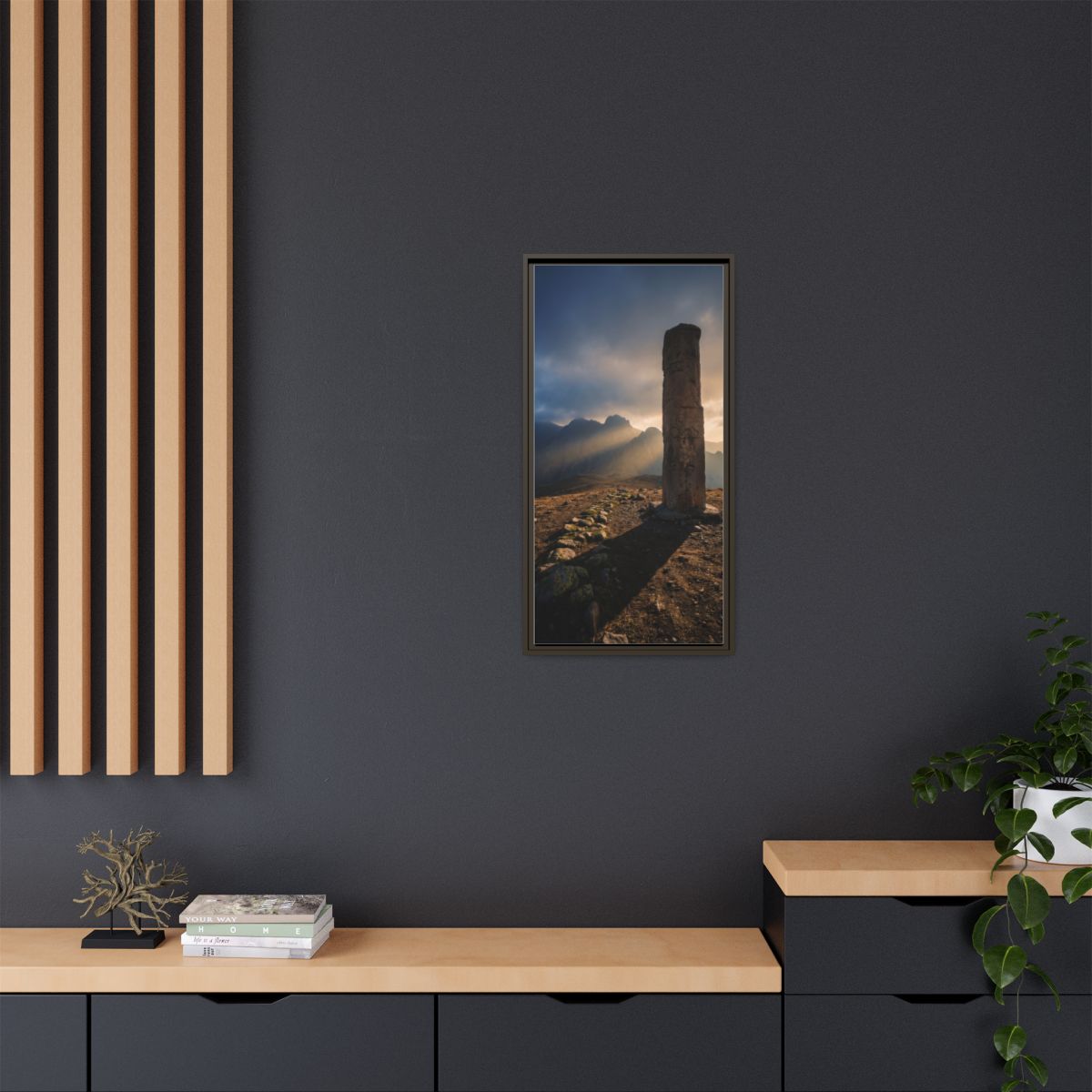 Framed Matte Canvas - Sun Peak