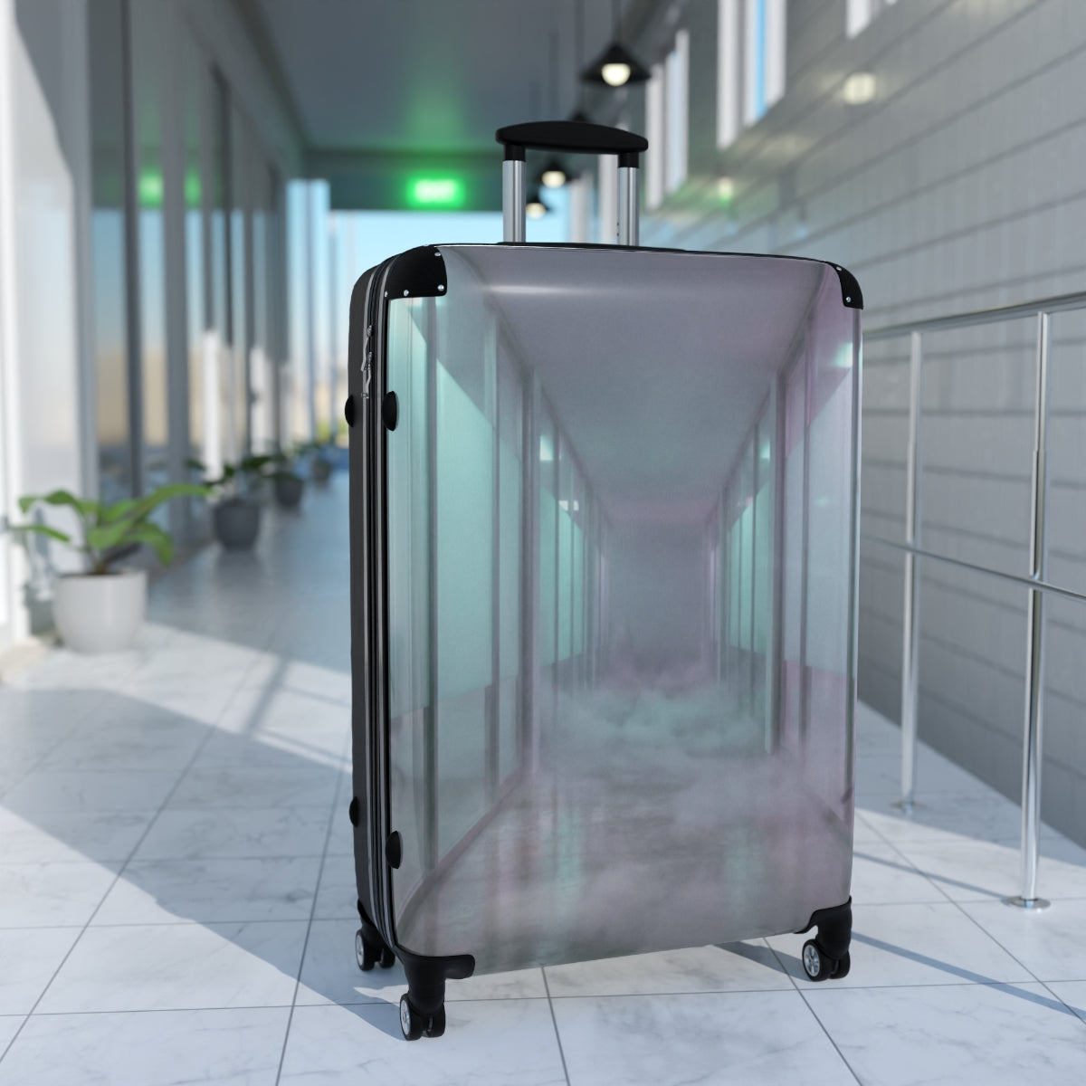 Suitcase - Liminal Corridor Dreamscape | Echovira Gallery