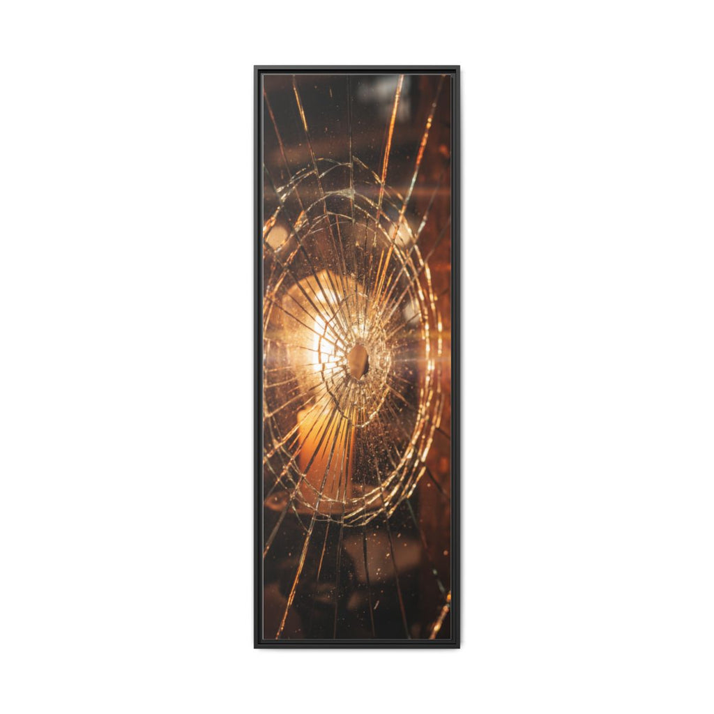 Framed Matte Canvas - Shattered Glass
